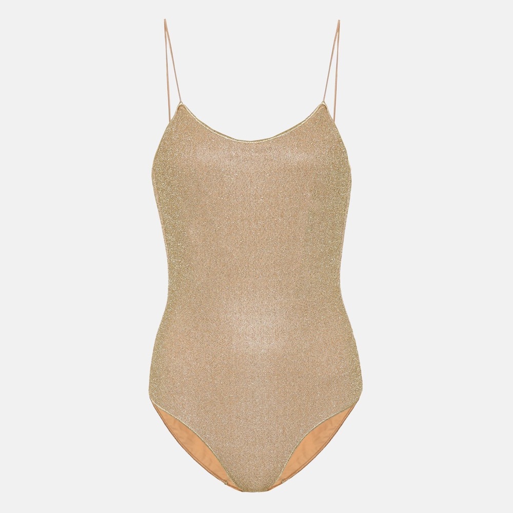 Oseree One-Piece Swimsuit in Gold